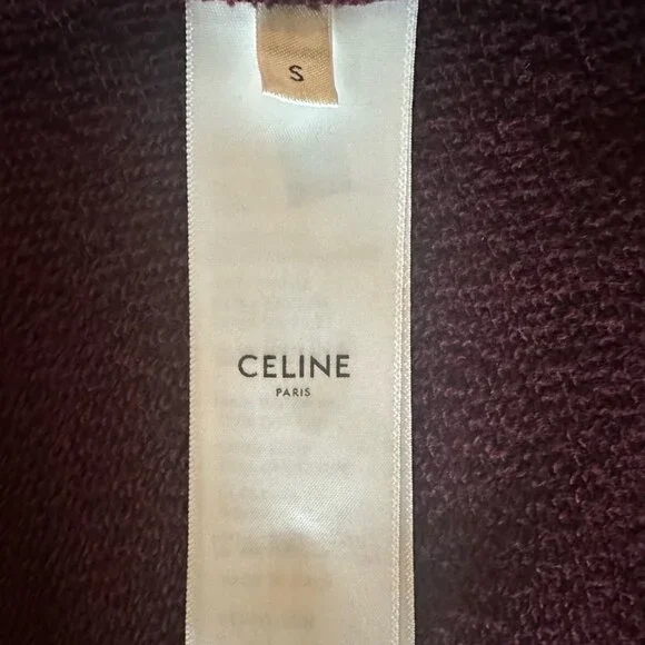 CELINE Burgundy Teddy Jacket
